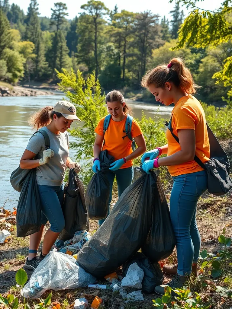 A photograph depicting volunteers removing fishing nets from a river, emphasizing the organization's commitment to combating poaching and protecting aquatic life in the Confolens area.
